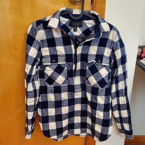 J. Crew Wool blend flannel half zip